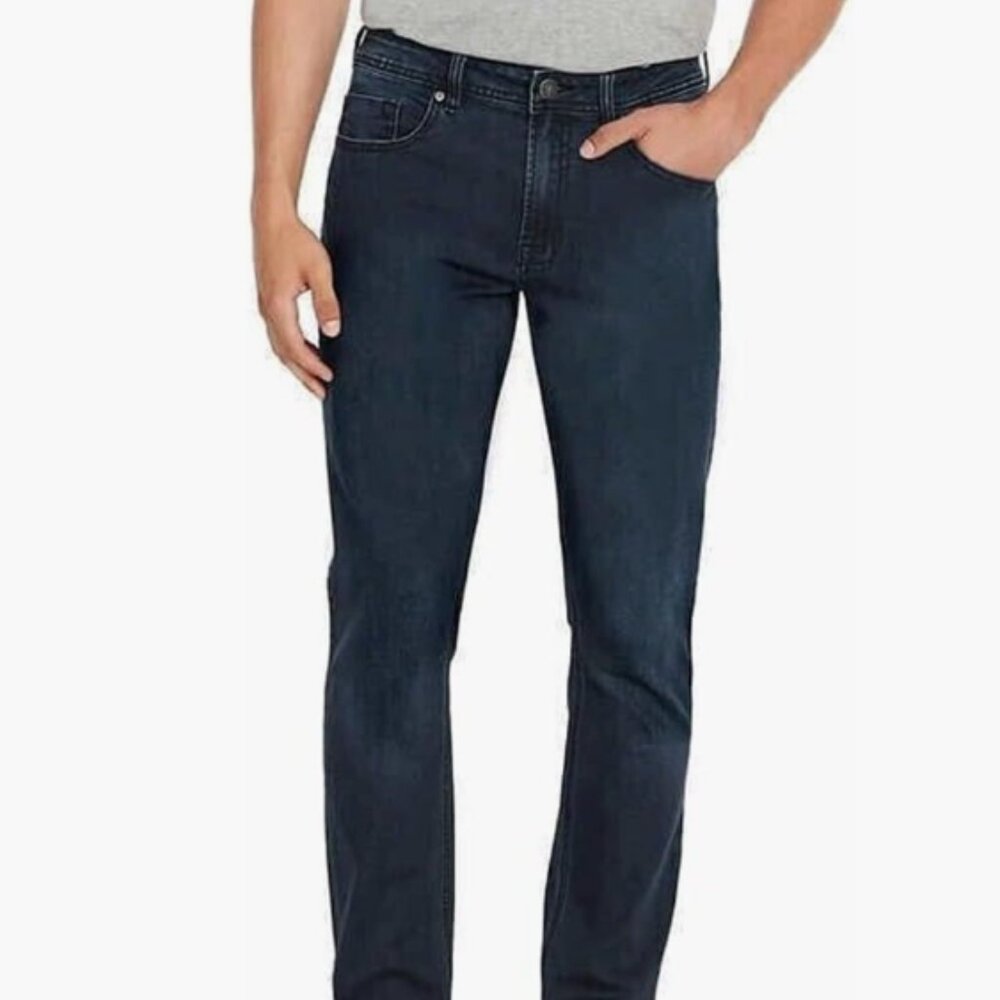 Buffalo David Bitton Adam Slim Stretch Jeans Men’s 40x34 Dark Wash Blue Denim